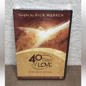 New 40 Days of Love Taught by Rick Warren DVD Factory Sealed